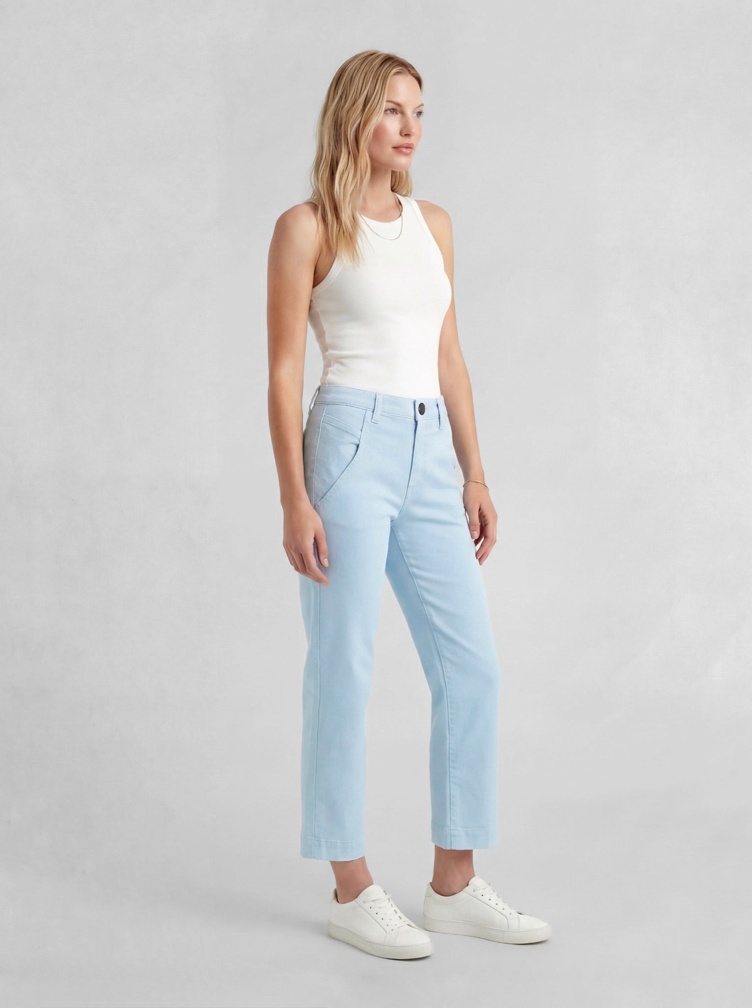 Sienna Crop Straight in Ice