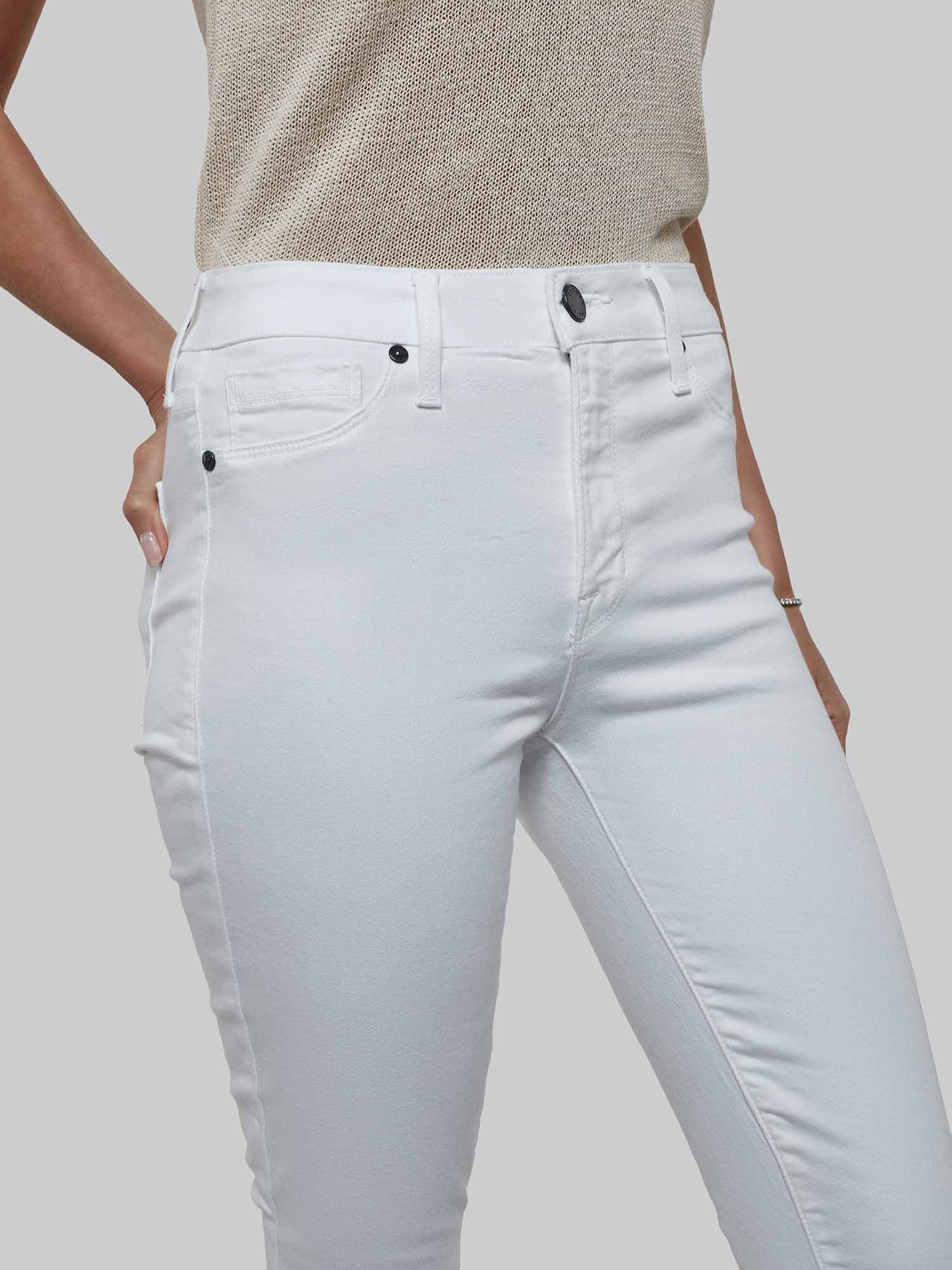 Parker Smith Bombshell Skinny in Eternal White - Front Detail