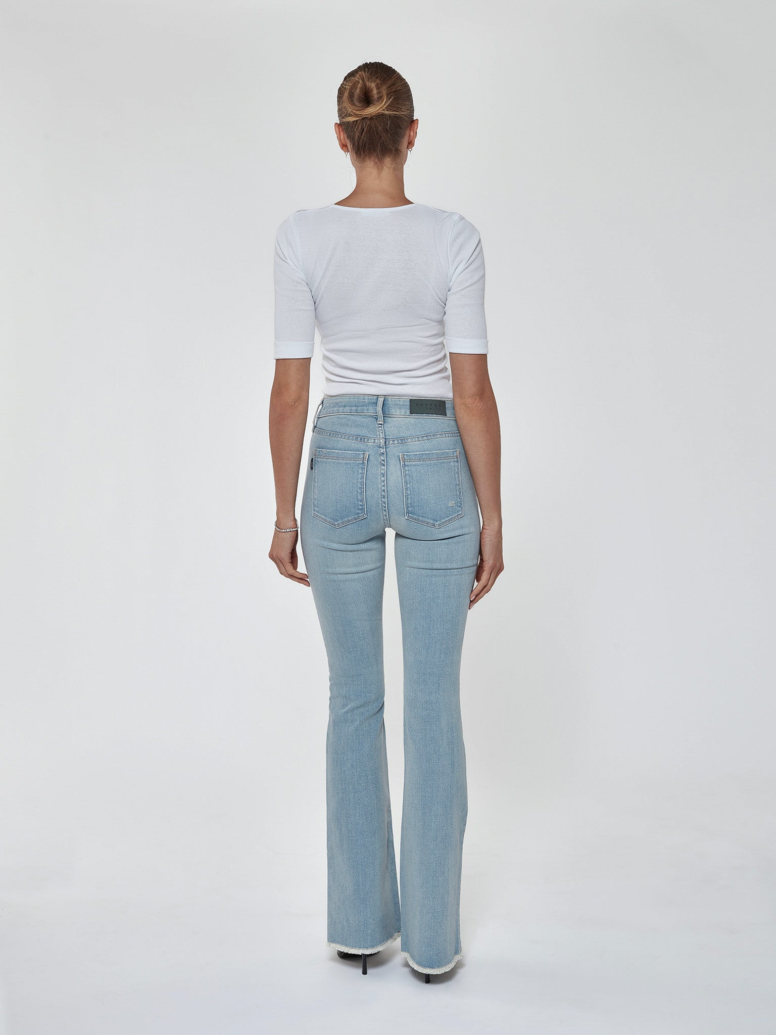 Parker Smith Bombshell Bell with Raw Hem in Malibu - Back View