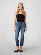 Bowery Straight Crop w/Step Frayed Hem in Ventura