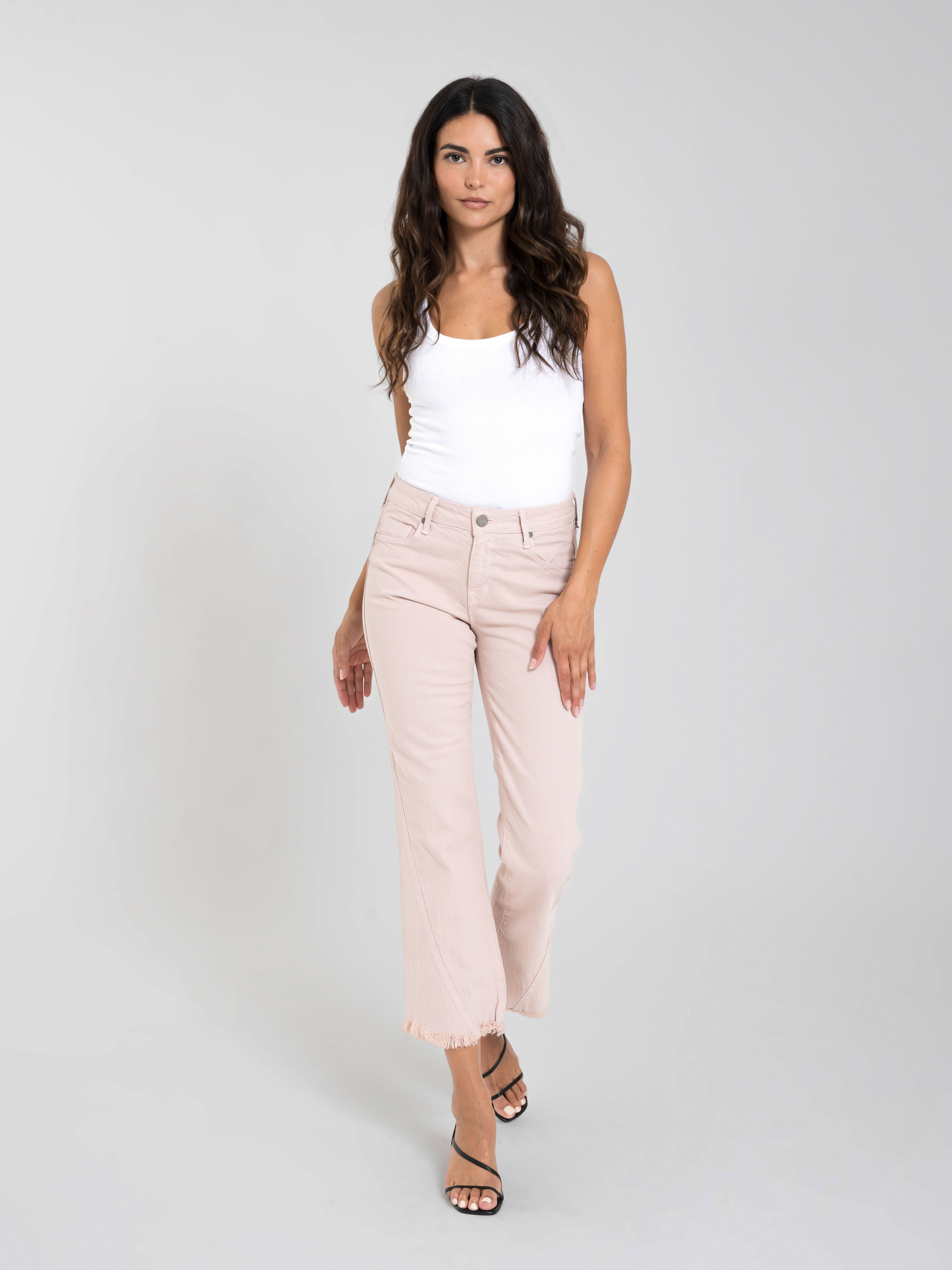 Flare アストンマーチャン SP Bowery Crop Flare Twisted Seam in Mauvelous – Parker Smith