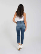 Parker Smith Bombshell Crop Straight in Dark Sea - Back View
