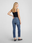 Bowery Straight Crop w/Step Frayed Hem in Ventura