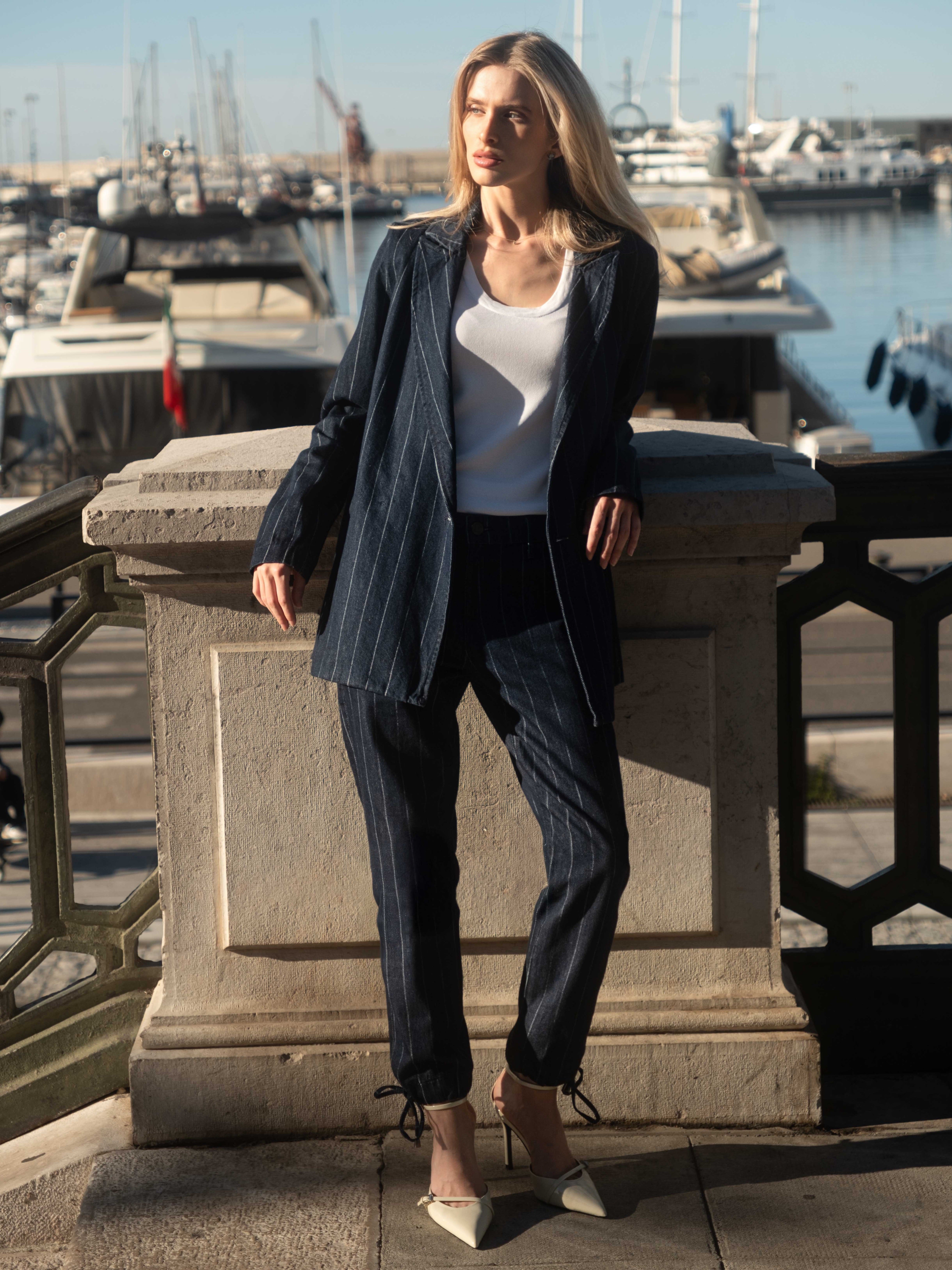Phoebe Blazer Pinstripe